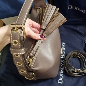 Dooney & Burke Hobo soulder Saffiano Leather Finish Gold color accessories